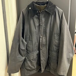 Men’s Barbour waxed Bedale jacket with zip in liner